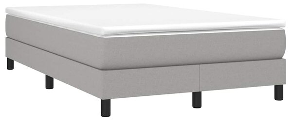Rám postele s boxspringem světle šedá 120 x 200 cm textil 3120500