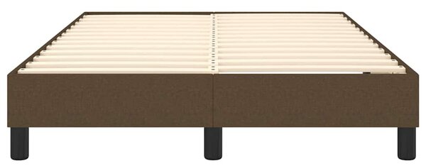 Rám postele s boxspringem tmavě hnědá 120 x 200 cm textil 3120503