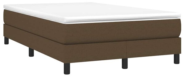 Rám postele s boxspringem tmavě hnědá 120 x 200 cm textil 3120503