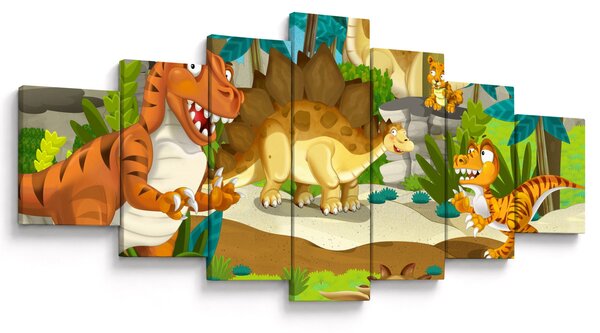 Obraz - Dinosaurie (210x100 cm)