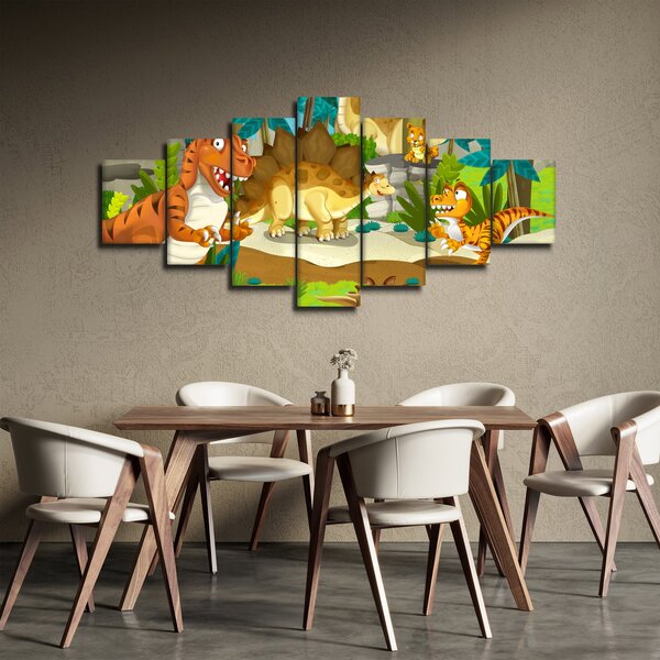Obraz - Dinosaurie (210x100 cm)
