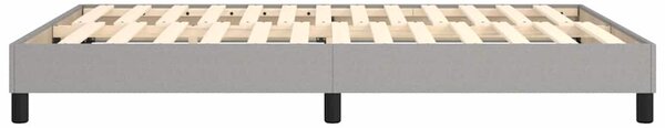 Rám postele s boxspringem světle šedý 140 x 190 cm textil 3120508