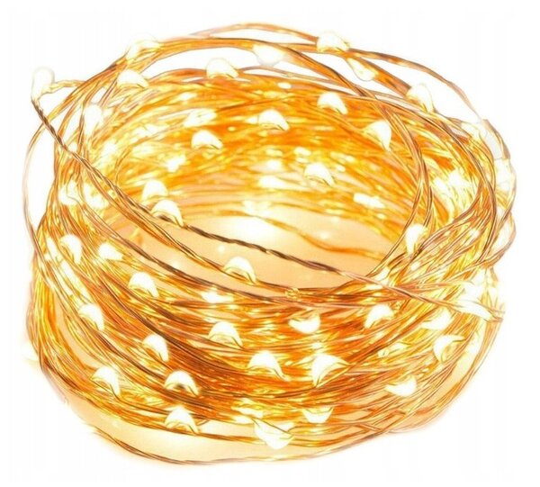 Vánoční světelný řetěz 50 LED, teplá bílá