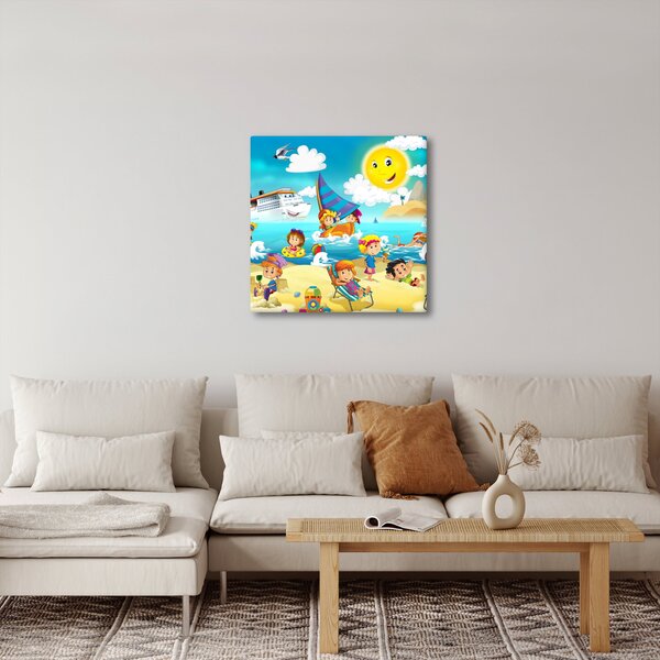 Obraz - Den na pláži (30x30 cm)