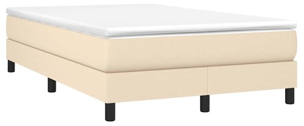 Rám postele s boxspringem krémový 120 x 200 cm textil 3120505