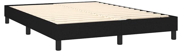 Box spring postel s matrací a LED černá 140x190 cm textil 3133391