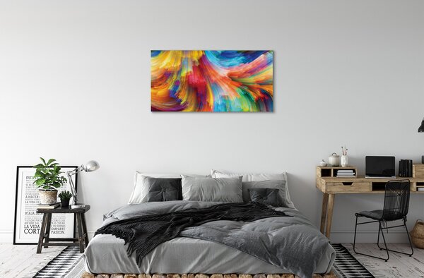 Obrazy na plátně Nepravidelné barevné proužky fraktály 100x50 cm