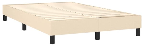 Rám postele s boxspringem krémový 120 x 200 cm textil 3120505