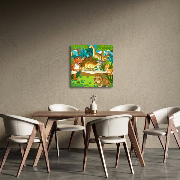 Obraz - Dinosaurie (30x30 cm)