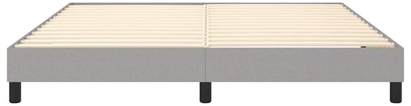 Rám postele s boxspringem světle šedý 180 x 200 cm textil 3120532