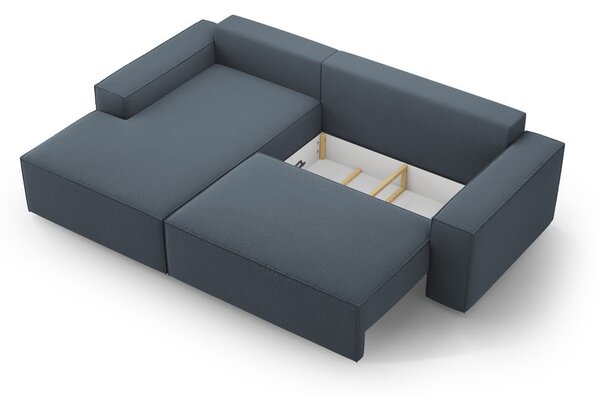 Modrá rozkládací rohová pohovka (levý roh) Jodie – Micadoni Home