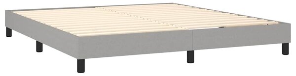 Rám postele s boxspringem světle šedý 180 x 200 cm textil 3120532