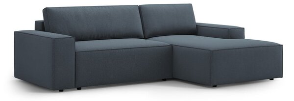 Modrá rozkládací rohová pohovka (pravý roh) Jodie – Micadoni Home