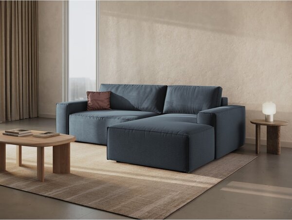 Modrá rozkládací rohová pohovka (pravý roh) Jodie – Micadoni Home