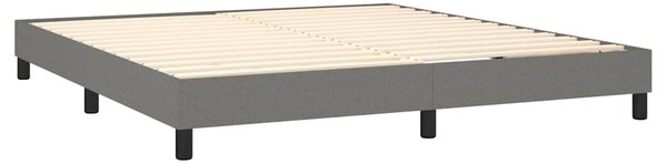 Box spring postel s matrací tmavě šedá 160x200 cm textil 3126574