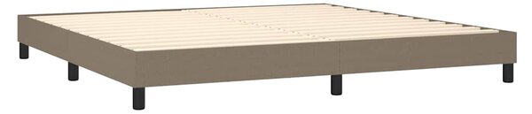 Box spring postel s matrací a LED taupe 200x200 cm textil 3133265