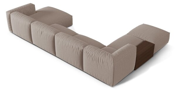 Béžová modulární rohová pohovka (levý roh/do "U") Martina – Micadoni Home