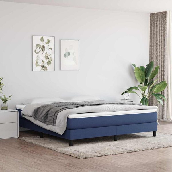 Rám postele s boxspringem modrý 160 x 200 cm textil 3120530