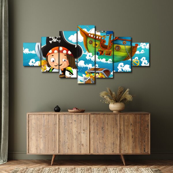 Obraz - Pirátský poklad (210x100 cm)