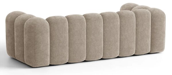 Micadoni Tmavě béžová rozkládací pohovka Lupine 250 cm