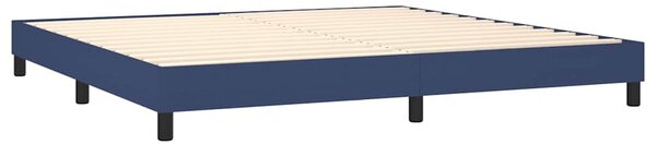 Rám postele s boxspringem modrý 200 x 200 cm textil 3120546