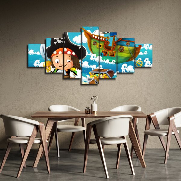 Obraz - Pirátský poklad (210x100 cm)
