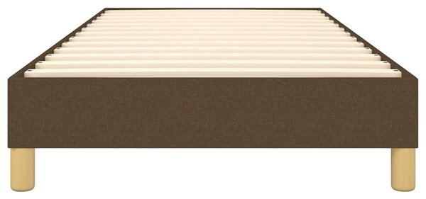Rám postele s boxspringem tmavě hnědá 100 x 200 cm textil 3120593