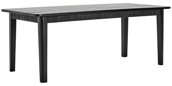 House Doctor Černý dřevěný jídelní stůl Balance 200 × 90 cm