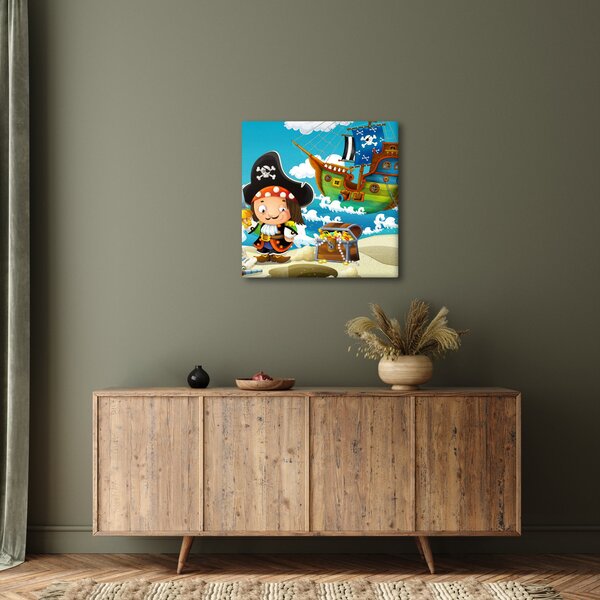 Obraz - Pirátský poklad (30x30 cm)