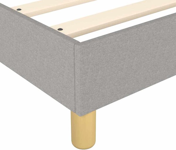 Rám postele s boxspringem světle šedý 200 x 200 cm textil 3120985