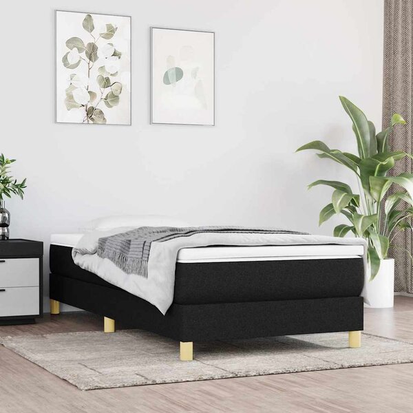 Rám postele s boxspringem černá 90x190 cm textil 3120576