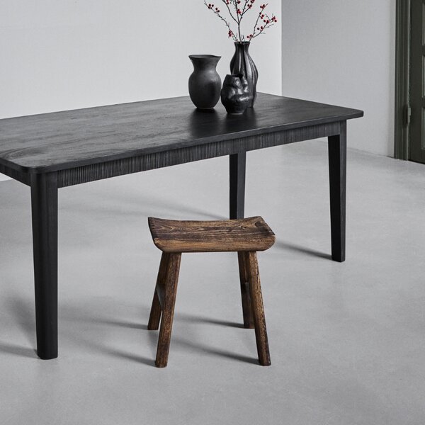 House Doctor Černý dřevěný jídelní stůl Balance 200 × 90 cm