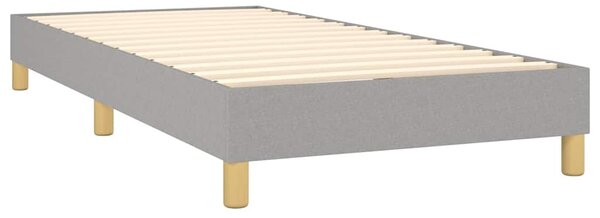 Box spring postel s matrací světle šedá 80 x 200 cm textil 3130065