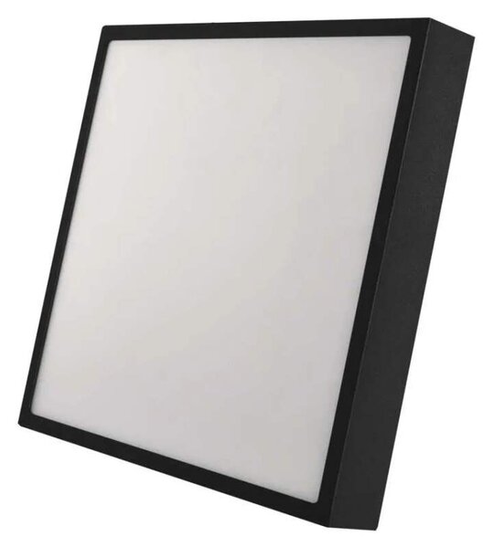 EMOS ZM6353 NEXXO - Přisazený stropní LED panel v černé barvě, 28W, 2700lm, 3000 + 3500 + 4000K, IP40/IP20, 30 x 30cm (Stropní čtvercové svítidlo v černé barvě s přepínačem barvy světla)