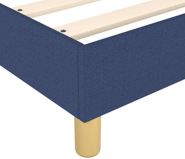 Rám postele s boxspringem modrý 200 x 200 cm textil 3120644