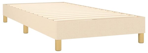 Rám postele s boxspringem krémově 80x200 cm textil 3120571