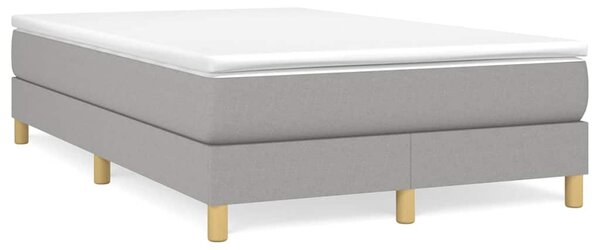 Rám postele s boxspringem světle šedá 120 x 200 cm textil 3120598