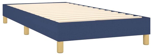 Box spring postel s matrací modrá 80x200 cm textil 3130071