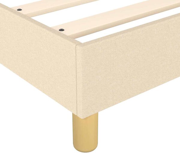 Rám postele s boxspringem krémový 160 x 200 cm textil 3120627