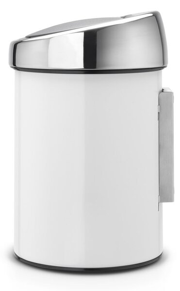 Bílý dotykový ocelový odpadkový koš 3 l Touch Bin – Brabantia