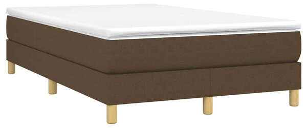 Rám postele s boxspringem tmavě hnědá 120 x 200 cm textil 3120601