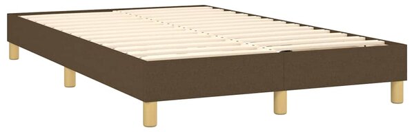 Rám postele s boxspringem tmavě hnědá 120 x 200 cm textil 3120601