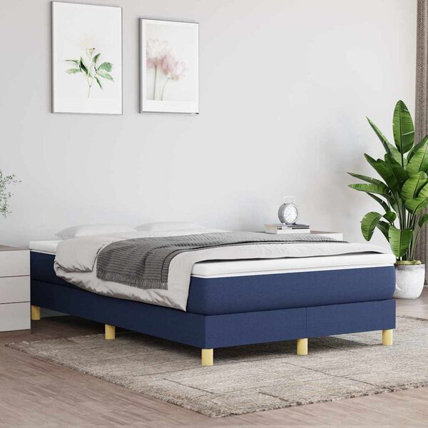 Rám postele s boxspringem modrá 120x200 cm textil 3120604