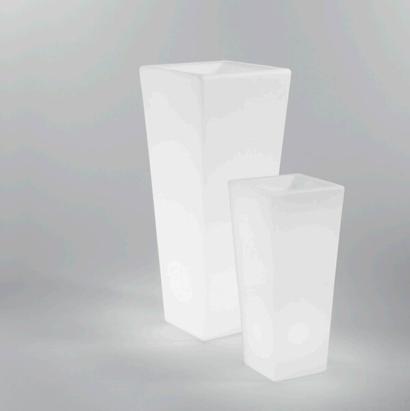FAN I-GECO-VASO-Q-XL Dobíjecí LED váza dobíjecí GECO bílá 4W 240LM RGBW stmívatelné IP65 vč.dálk.ovladače 90 x 38 cm - FANEUROPE