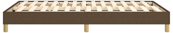 Rám postele s boxspringem tmavě hnědá 120 x 200 cm textil 3120601