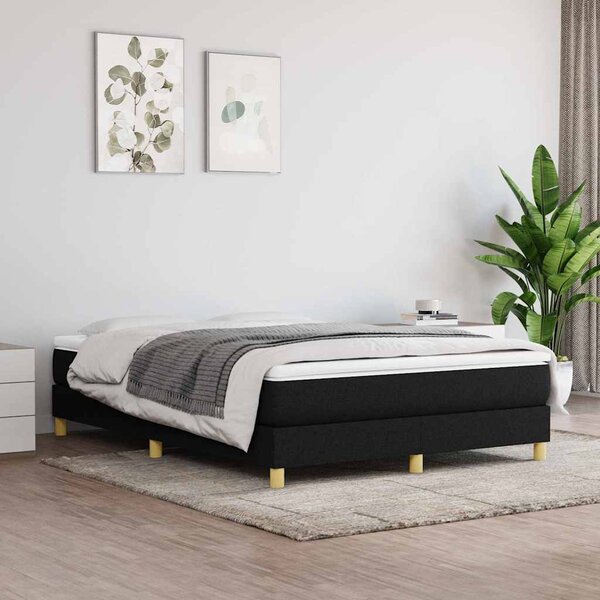 Rám postele s boxspringem černý 140 x 190 cm textil 3120608