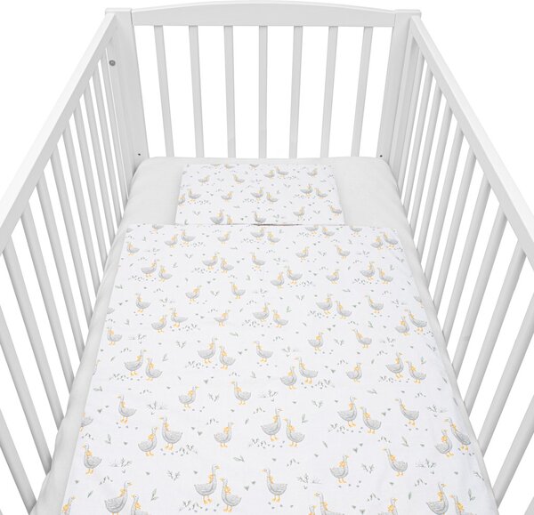 Bavlněný set do postýlky s výplní New Baby Husičky 90x120cm