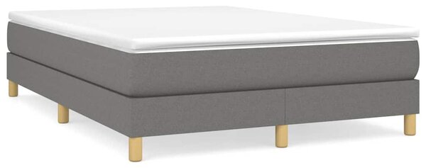 Rám postele s boxspringem tmavě šedá 140 x 200 cm textil 3120615