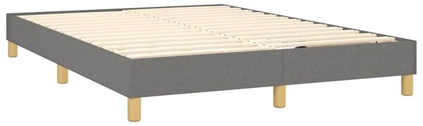 Box spring postel s matrací tmavě šedá 140x200 cm textil 3130194