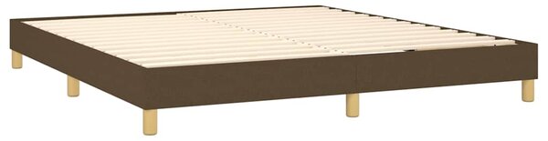 Box spring postel s matrací tmavě hnědá 160x200 cm textil 3127056